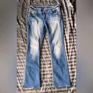 Junior Wallflower size 11 boot cut light blue jeans